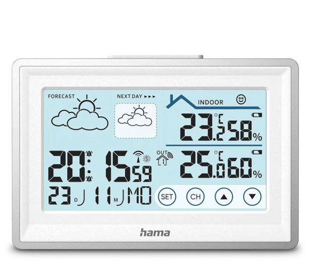 Hama STACJA POGODY BAHAMAS TERMOMETR HIGROMETR BIAŁA - 1416479 - zdjęcie 3